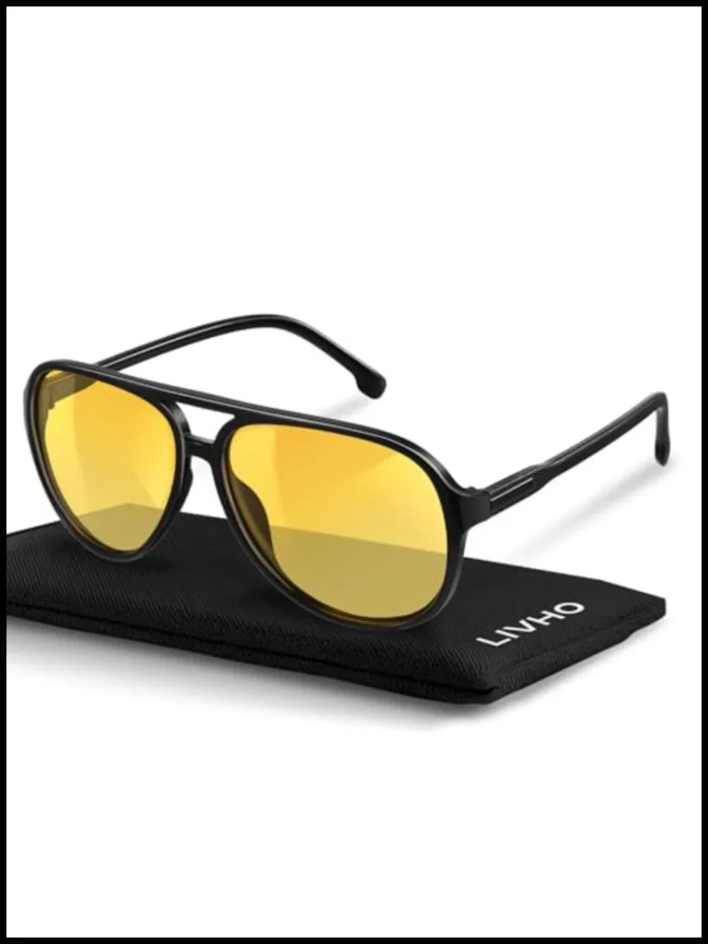 Polarized Aviator Sunglasses with UV Protection, Oversized Retro Shades